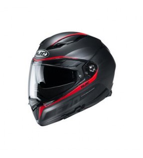 CASQUE HJC F70 INTEGRAL FERON NOIR ET ROUGE