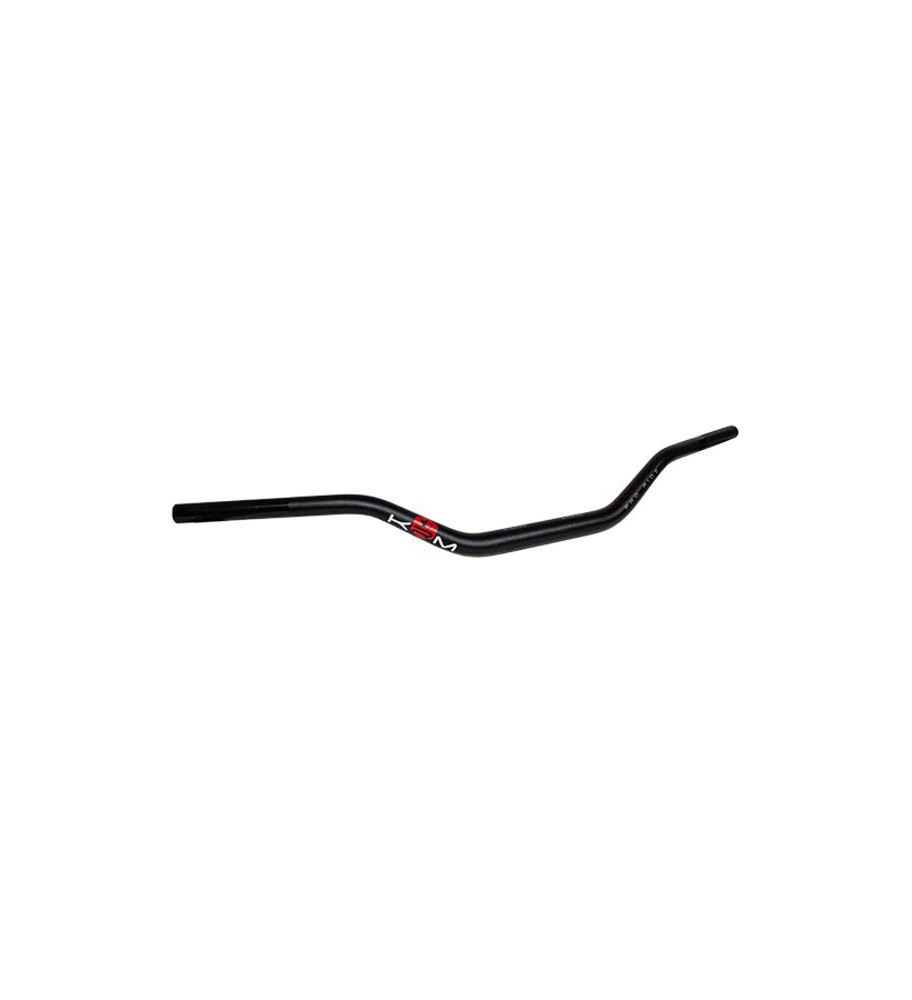 GUIDON  KRM 28.6MM ALU KRM PRO RIDE NOIR ET ROUGE