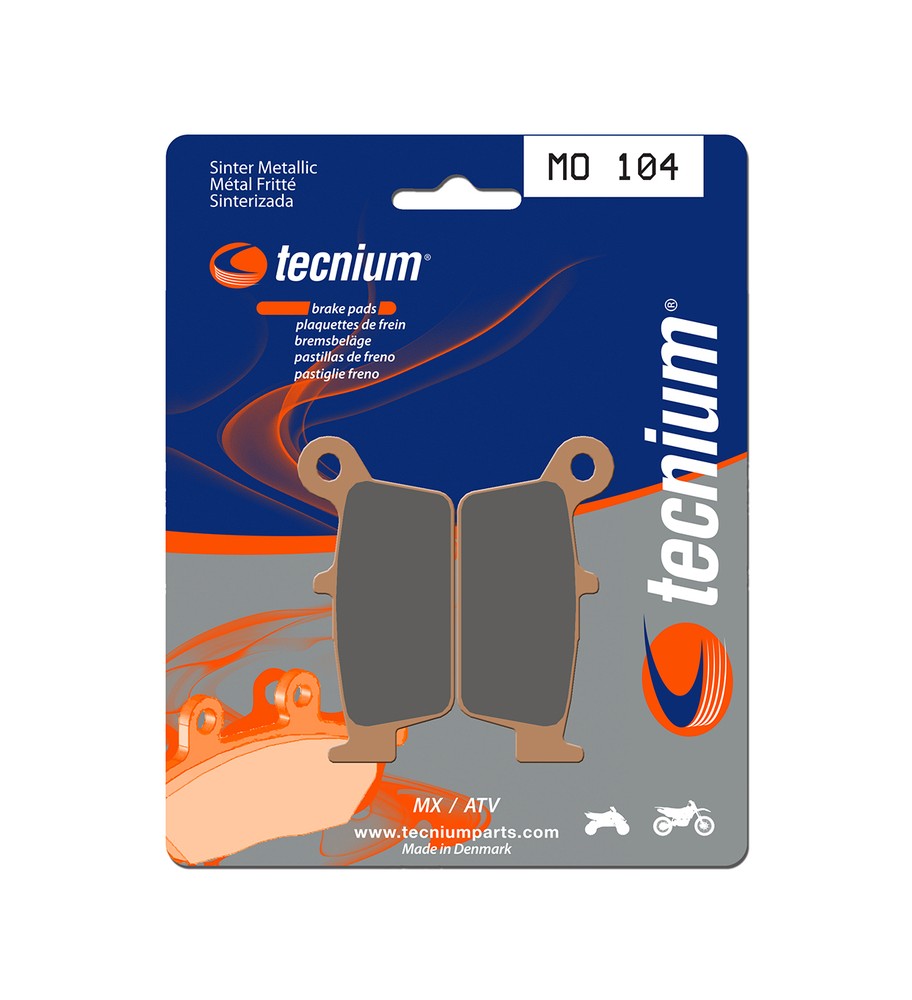 PLAQUETTES DE FREIN TECNIUM MX/QUAD METAL MO104