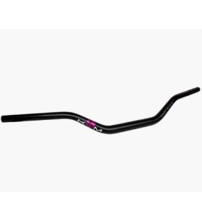 GUIDON MECABOITE MOTO KRM 28mm noir et rose