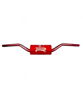 GUIDON KRM ROUGE AVEC MOUSSE D 28MM