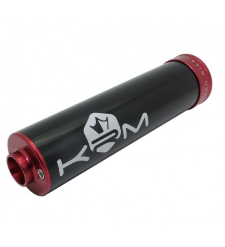 SILENCIEUX KRM 50-70CC ALU NOIR / ROUGE